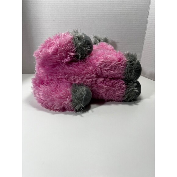 IDEAL TOYS Pink and Gray Fluffy Plush PIG 10” Stuffed Animal SOFT - Picture 6 of 8